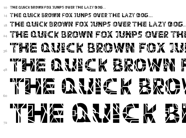 Capital Revolution font waterfall